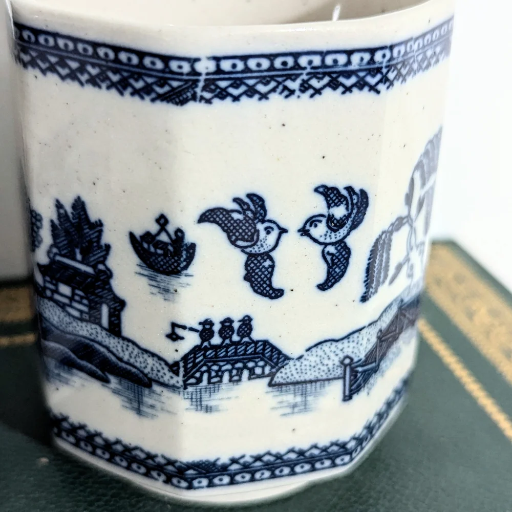 Set of 2 Pier 1 Japanese Tea Cups Pier 1 Willow Tea Cups Pier 1 Japanese Willow